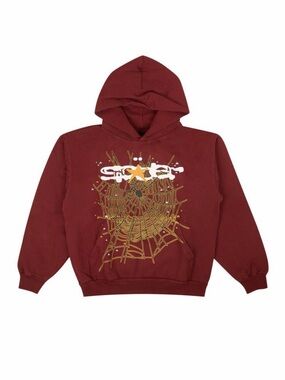 Maroon Sp5der Burgundy Hoodie